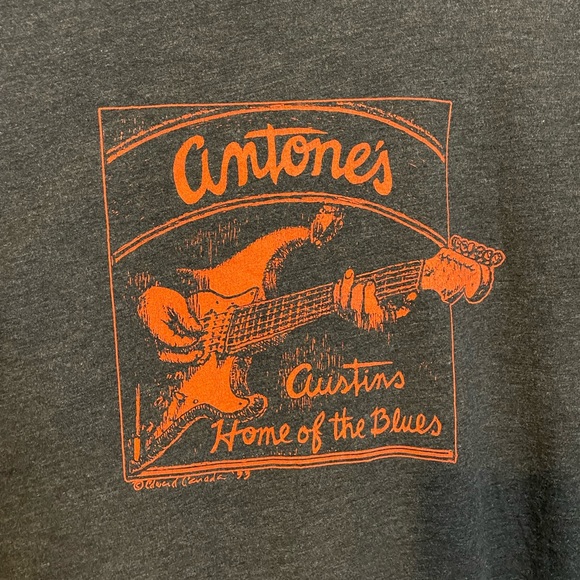 Bella Canvas dark heather gray Antone’s - Austin’s Home of the Blues tee sz XL - Picture 6 of 9